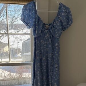 Hello Molly Light Blue Floral Dress